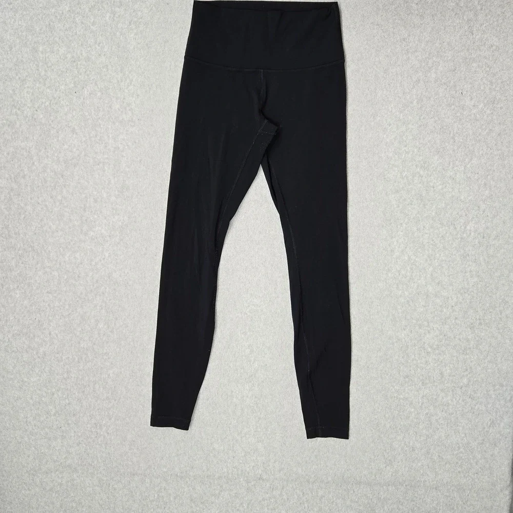 Lululemon Women Activewear Pants 4 Black Yoga Wunder Under High Rise 27